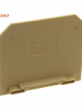 0303660000 |端板，导轨型CONN TERM BLK END PLATE RAIL BG