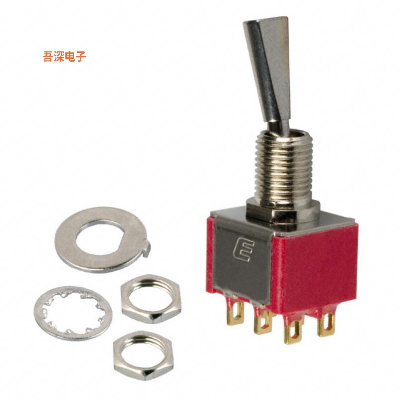 100DP1T6B11M1REH |原装全新SWITCH TOGGLE DPDT 0.4VA 20V
