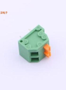 KF238-3.5-2P-1 |原装插件,P=3.5mm弹簧式接线