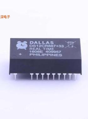 DS12CR887-33+ |原装DIP-24IC RTC CLK/CALENDAR PAR 24EDIP