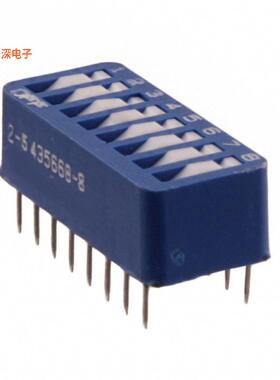 2-5435668-8 |SPSTSWITCH ROCKER DIP SPST 0.06A 5V