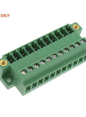 1833111 |插座，公形引脚TERM BLOCK RCPT 11POS 3.81MM