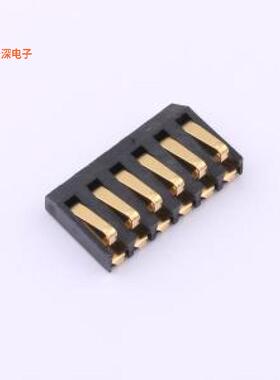 70AAJ-6-M0G |原装SMD,P=2.54mmCONN SPRING MOD MALE 6POS SMD