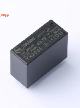 YX208E-S-112DM |功率继电器电流16A,12VDC,1组常开，0.54W