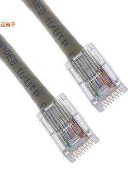 UTPCH12MGYY |圆形线缆CABLE MOD 8P8C PLUG-PLUG 39.37'