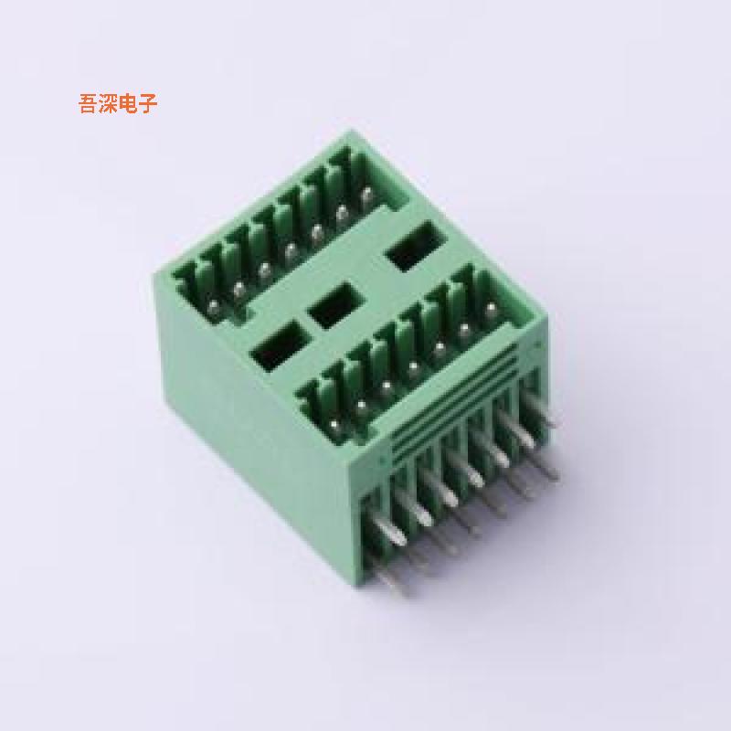 DB2ERH-2.5-2*7P-GN |原装弯插,P=2.5mm插拔式接线