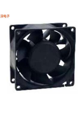 MR8038H24B-RSR|24VDCFAN AXIAL 80X38MM 24VDC WIR