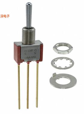 7107SDW1BE |面板安装SWITCH TOGGLE SPDT 0.4VA 20V