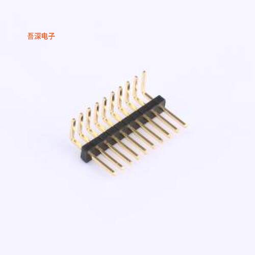 X1311WR-10J-C40D24 |(X1311)1.27单排单塑排针弯插,P=1.27mm