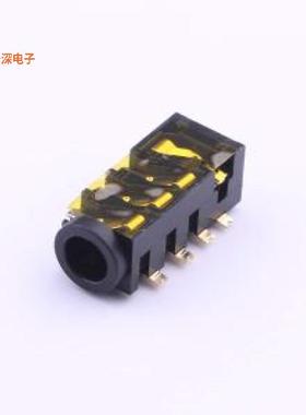 PJ-35368-B-SMT |音频(耳机)镀金 8脚4级耳机插座贴片