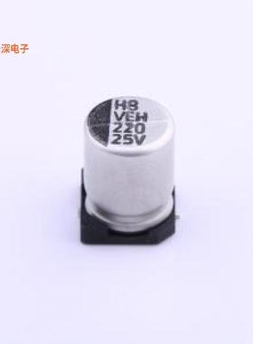 VEH221M1ETR-0810 |原装SMD,D8xL10mm贴片型铝电解