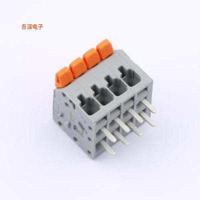 2601-1104 |原装弯插,P=3.5mmTERM BLK PCB LEVER 3.5MM 4POS