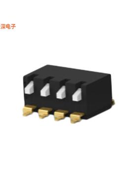 EDSP04SGLFNTR04 |SPSTSWITCH PIANO DIP SPST 0.025A 24V