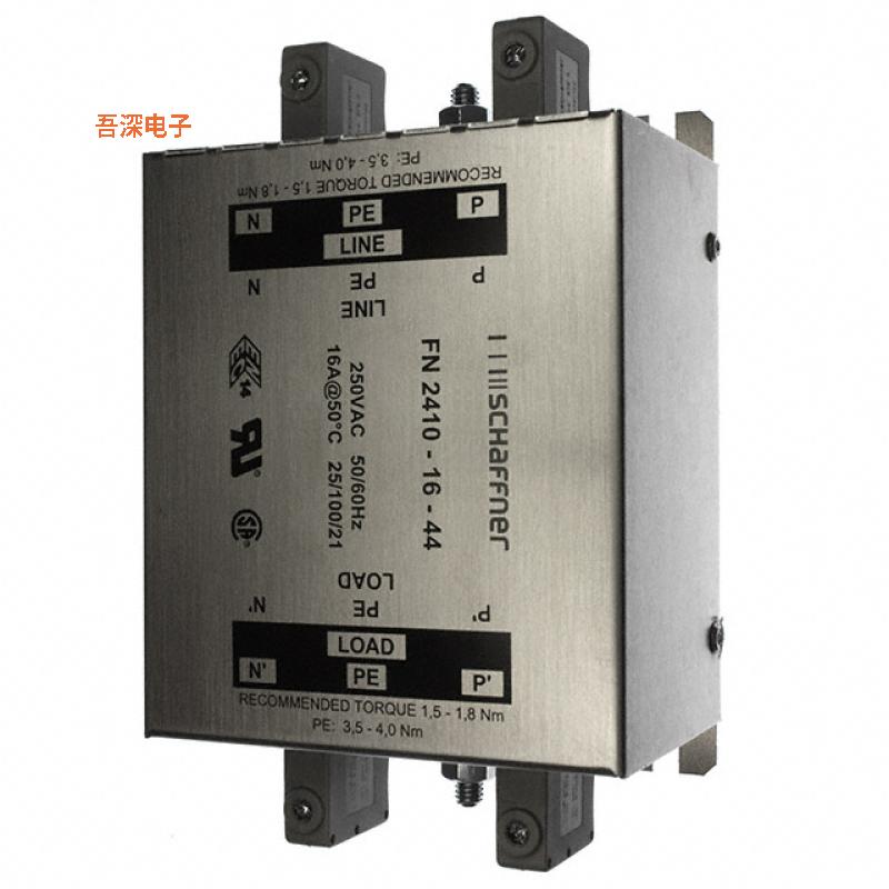 FN2410-16-44 |原装全新LINE FILTER 250VAC 16A CHASS MNT