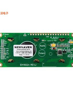 NHD-0216KZW-AY5|32.0O MODULE 32DIG 16 X 2 PASSIV