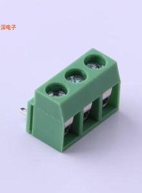 KF126R-5.0-3P |可拼接 铜 环保螺钉式接线弯插,P=5mm
