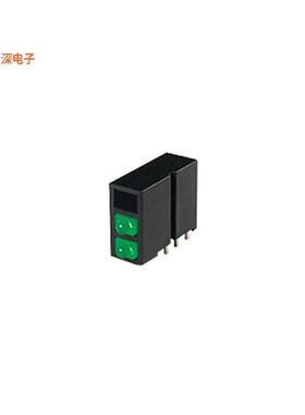 WP406A10XHA/X2GD |绿色（x 3） CBI 1.8MM 3X1 GREEN RA