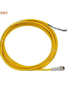 CSDS4A4CY2205 |插头CORDSET,DC,4P 4W,5M,YEL
