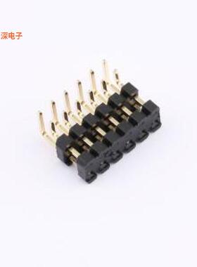 X4622WR-2x06KL-C13D50 |(X4622)2.0双排双塑排针插件,P=2mm