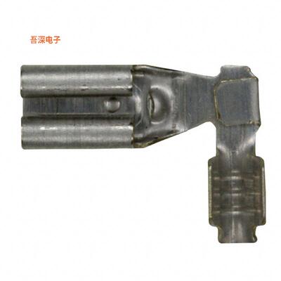 61481-1 |成角度 - 90°，旗形CONN QC RCPT 18-22AWG 0.110