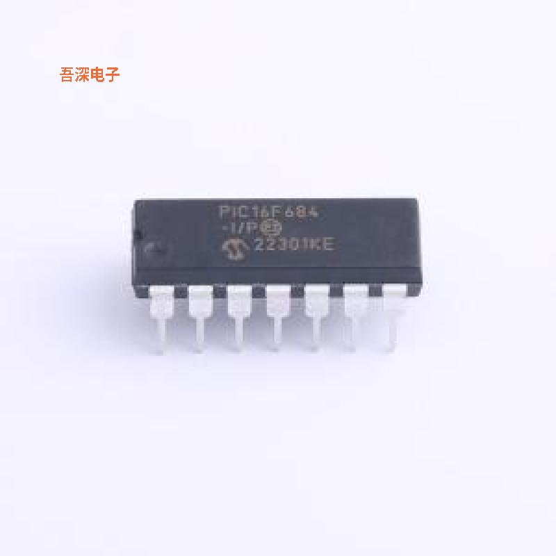 PIC16F684-I/P |原装PDIP-14IC MCU 8BIT 3.5KB FLASH 14DIP