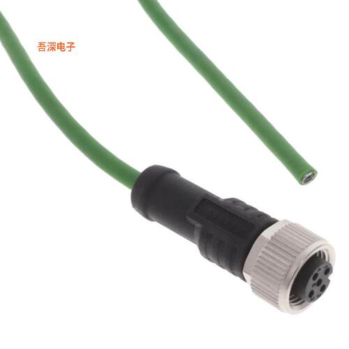 M12A-02BFFM-SL8C05 |插座CIRC CBL 2POS RCPT TO WIRE 16.4'