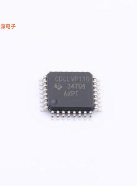 CDCLVP110VFR |原装LQFP-32(7x7)时钟缓冲器/驱动器/分配器