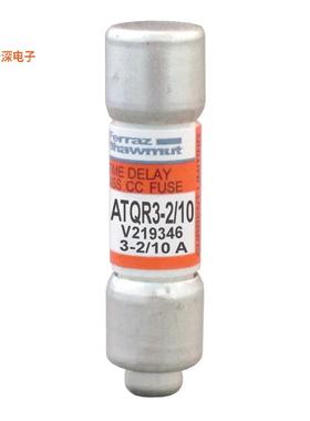 ATQR3-2/10 |需要支座FUSE; TIME-DELAY; CLASS CC; 200K