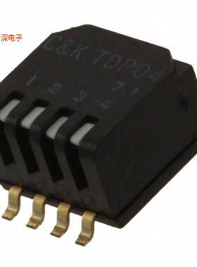 TDP04H0SBD1 |SPSTSWITCH PIANO DIP SPST 0.025A 24V
