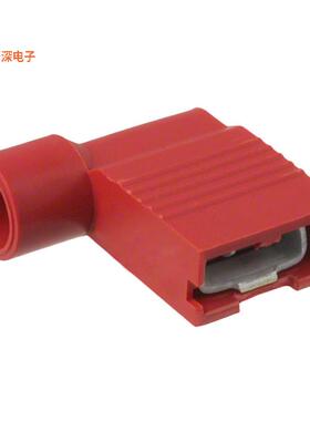 0190070064 |成角度 - 90°，旗形CONN QC RCPT 18-22AWG 0.250