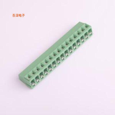 DB128V-5.0-15P-GN-S |原装插件,P=5mm螺钉式接