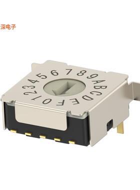 MRSSH4DR16SMGWT |十六进制SWITCH ROTARY DIP HEX 0.4VA 20V