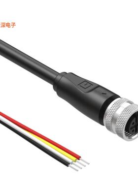 10-04467 |插座CIRC CBL 4POS RCPT TO WIRE 9.84'