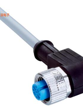 2095895 |插头，直角CBL 4POS PLUG RA TO WIRE 6.56'