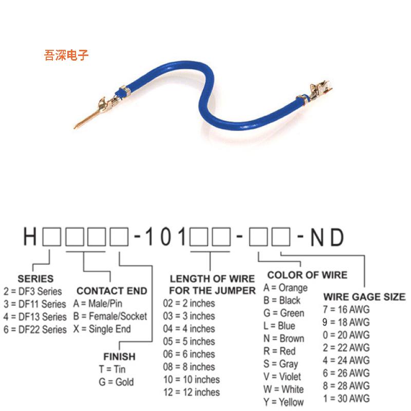 H3ABT-10108-L8 |接触端JUMPER-H1506TR/A3048L/H1504TR 8
