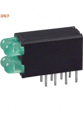 5690102222F |绿色（x 4） CBI 3MM 2X2 GREEN RA