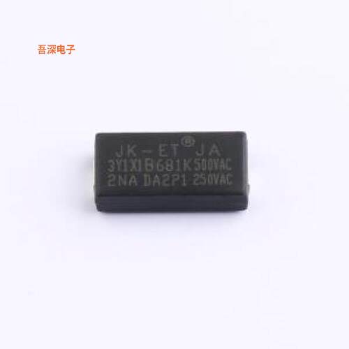JA3Y1X1B681K500VAC |SMD：11.4*6安规电容SMD,11.4x6mm