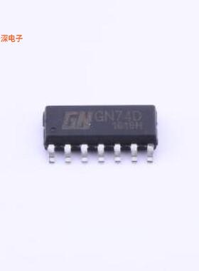 GN74D |带有复位置位的双D型触发器触发器SOIC-14