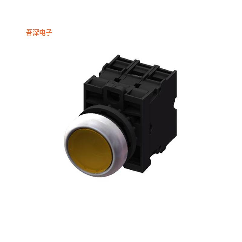 M22FP-MSF02-E230-Y |前面板安装FLAT PB-MOM-2B--YELLOW