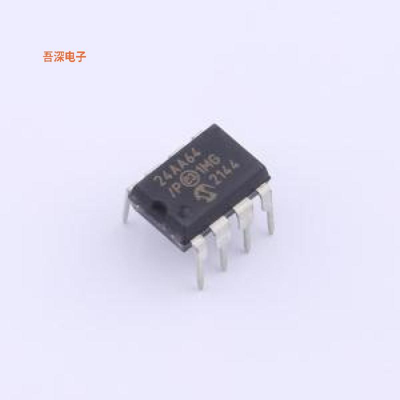 24AA64/P |原装PDIP-8IC EEPROM 64KBIT I2C 400KHZ 8DIP