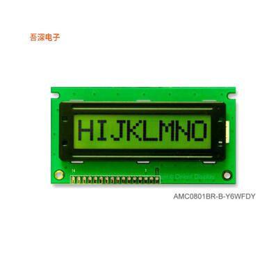 AMC0801BR-B-Y6WFDY |8.0LCD COB CHAR 8X1 Y/G TRANSF