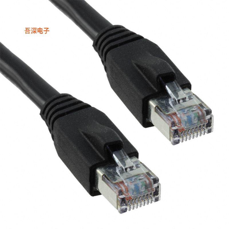 C501100010 |圆形线缆PATCHCORD BCAT5E CMR BLK 10FT