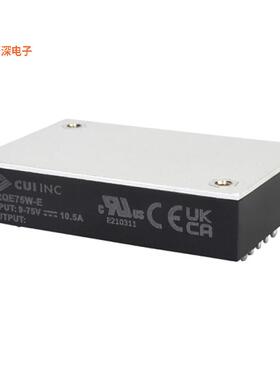 PRQE75W-E12-S12-D |原装全新DC-DC ISOLATED, 75 W, 9~75 VDC I
