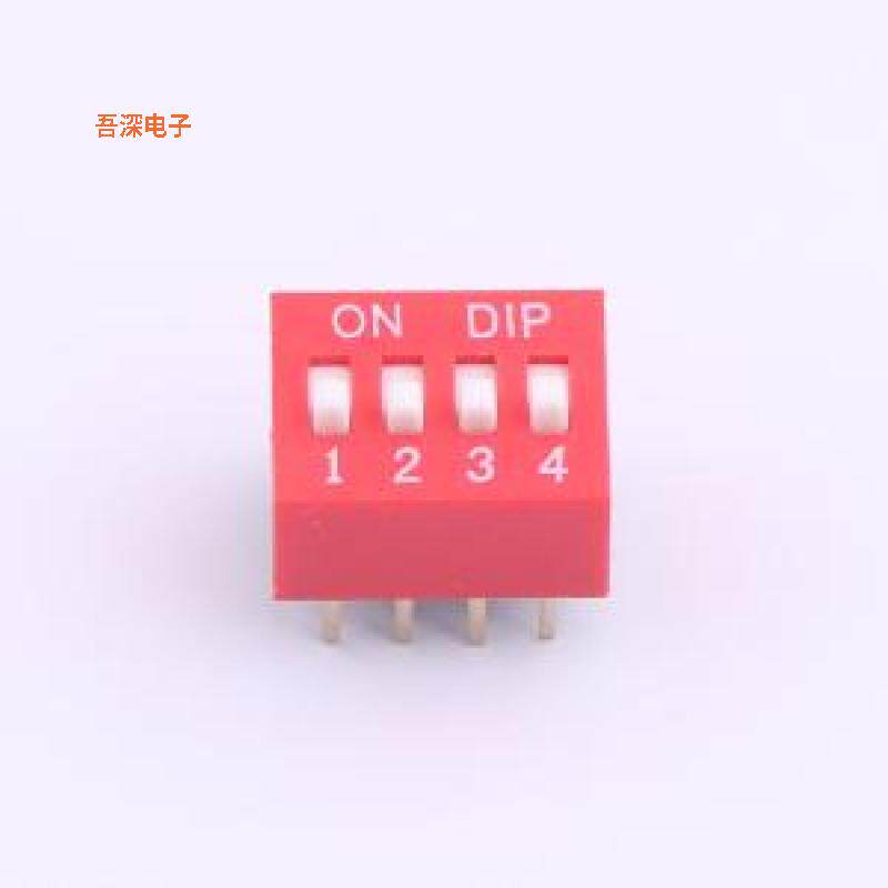 DR-04HT |直插平拨凸柄拨码插件,P=2.54mm