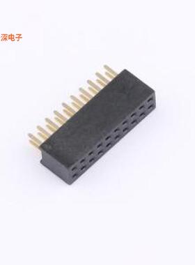 X1321FV-2x10-C43D24 |排母下针D2.4mm,U型,6T料,Au足1u