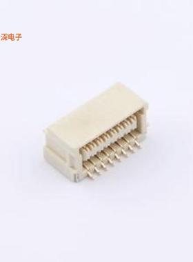 WB100B4W-161R-001 |线对板针座SHLD-2*8P卧贴镀金