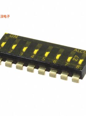 EDS08SNRSTR04Q |SPSTSWITCH SLIDE DIP SPST 0.025A 24V