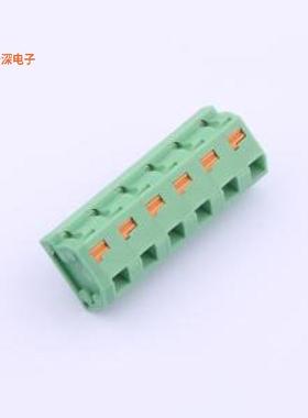 KF238-5.0-6P-2 |原装插件,P=5mm弹簧式接线