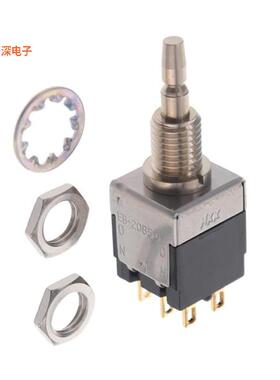 EB2085G |面板安装，后部SWITCH PUSHBUTTON DPDT 0.4VA 28V