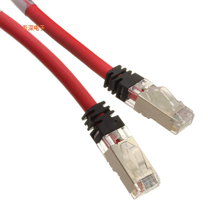 STP6X43MRD |圆形线缆CABLE MOD 8P8C PLUG-PLUG 141.08'